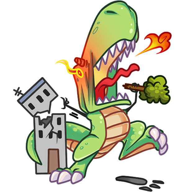 The almost good Dinosaur messages sticker-4