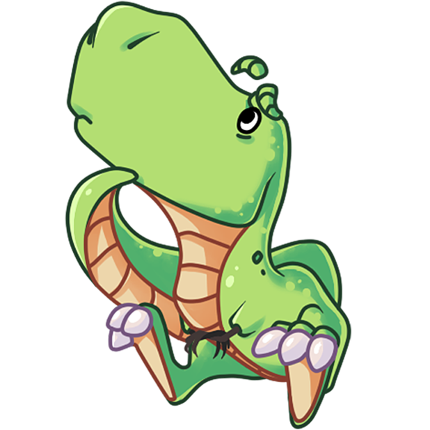 The almost good Dinosaur messages sticker-1
