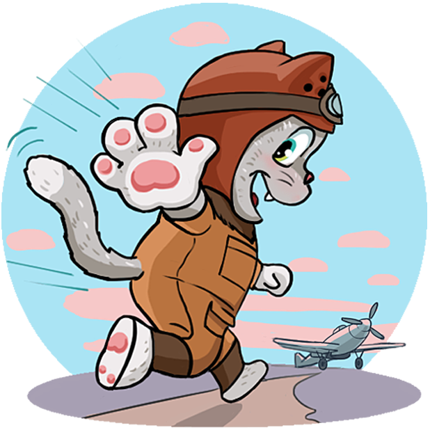 Kamikaze Cat messages sticker-3