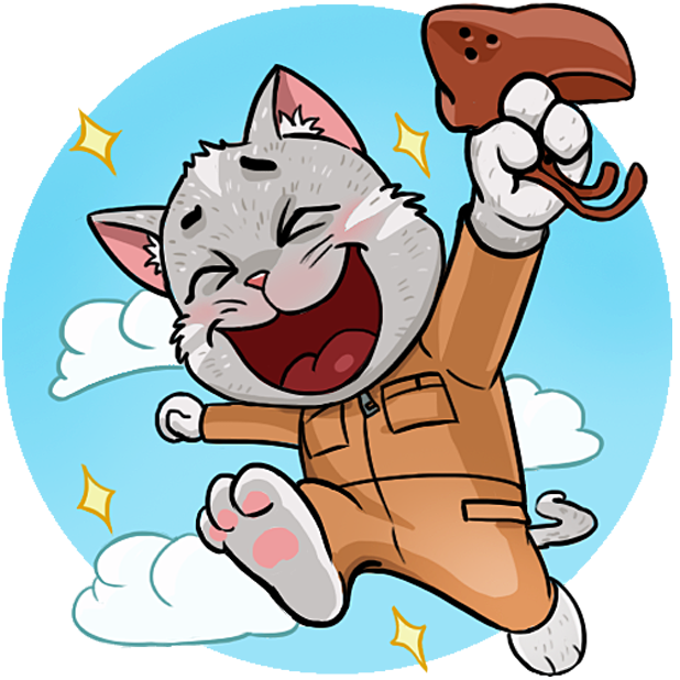 Kamikaze Cat messages sticker-10