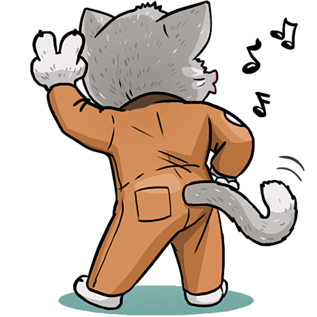 Kamikaze Cat messages sticker-7