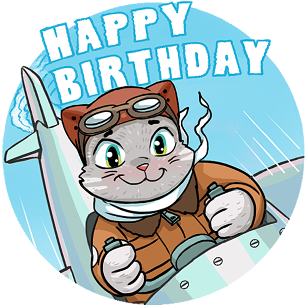Kamikaze Cat messages sticker-5