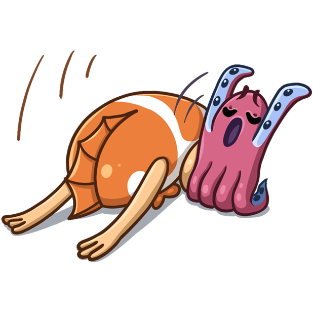 Mr. Koi and Octopussy messages sticker-8