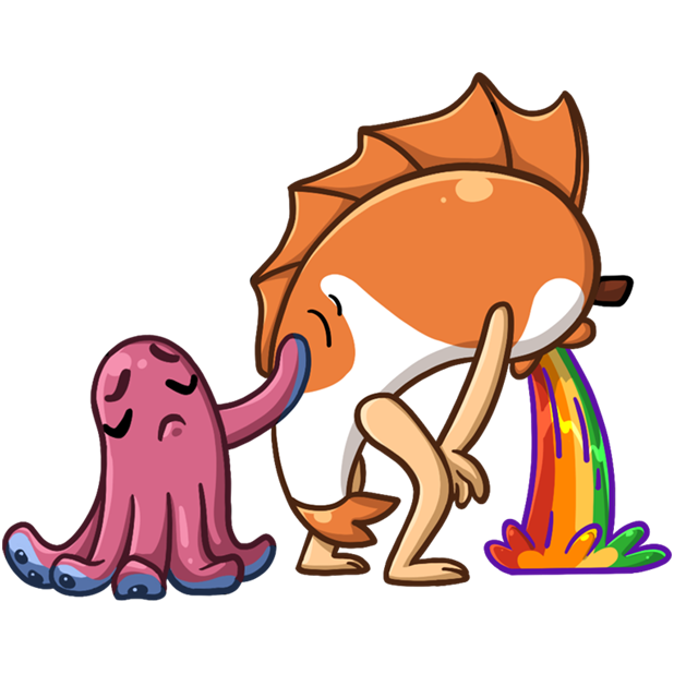 Mr. Koi and Octopussy messages sticker-11