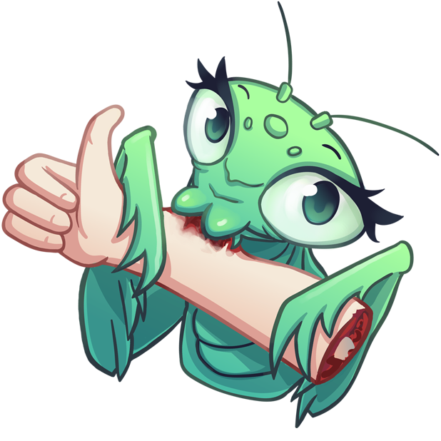 Eva the Mantis messages sticker-0