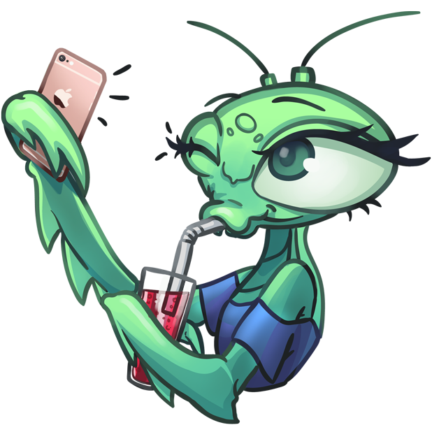 Eva the Mantis messages sticker-11