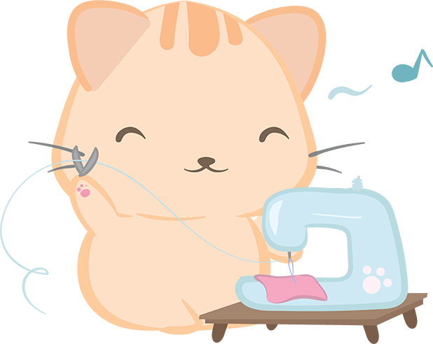 Sewing Cat messages sticker-0