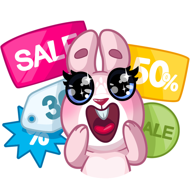 Rosy Bunny messages sticker-1