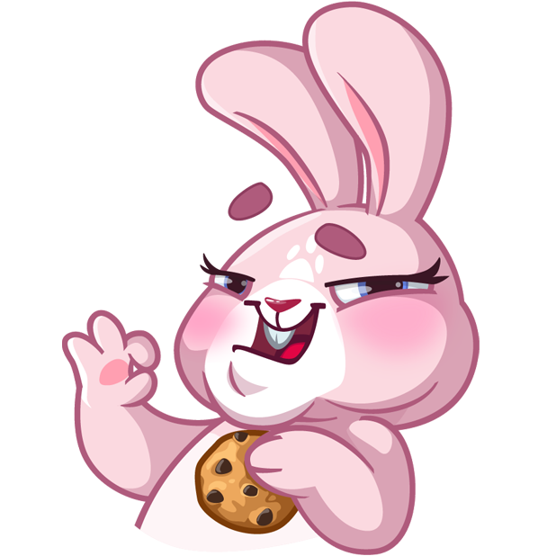 Rosy Bunny messages sticker-3