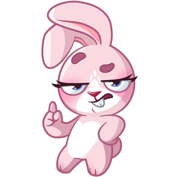 Rosy Bunny messages sticker-0