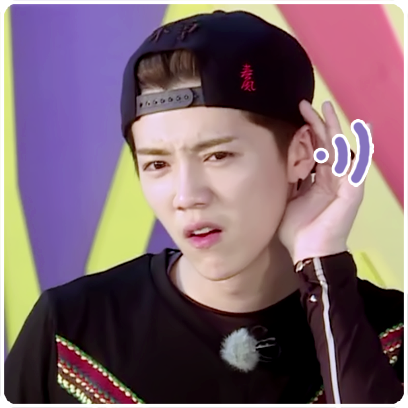 LU HAN Stickers messages sticker-6