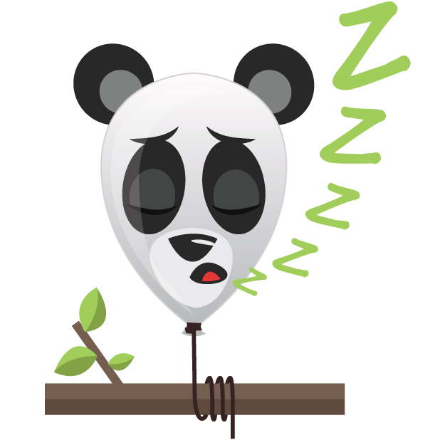 Panda Balloons messages sticker-6