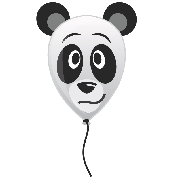 Panda Balloons messages sticker-2
