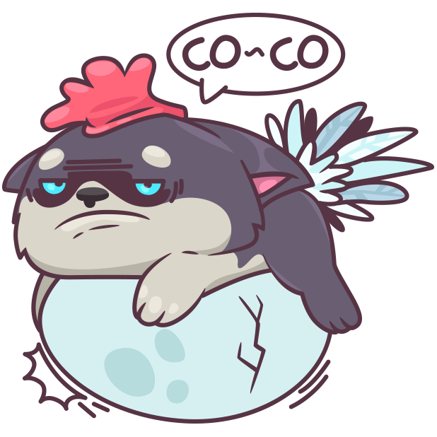 Hank the Husky messages sticker-5