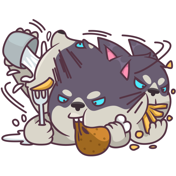 Hank the Husky messages sticker-11