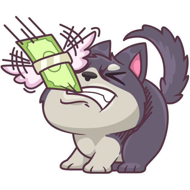 Hank the Husky messages sticker-6