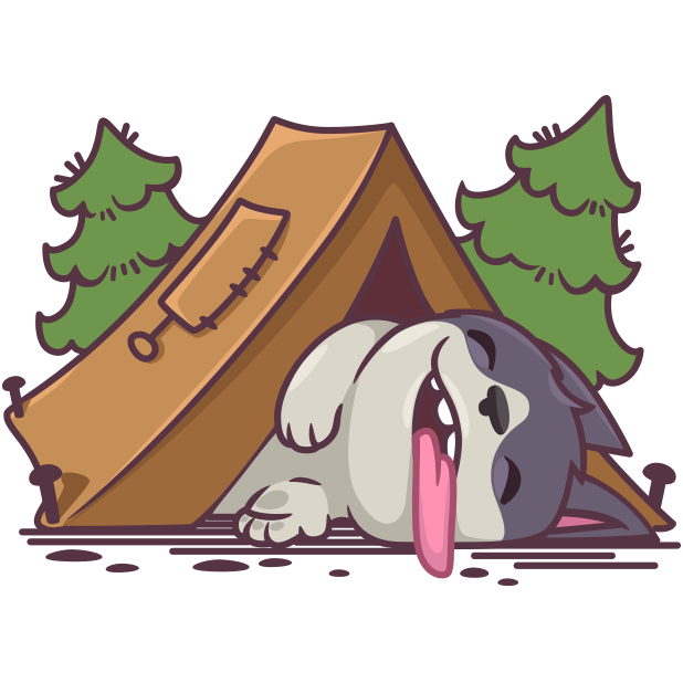 Hank the Husky messages sticker-8