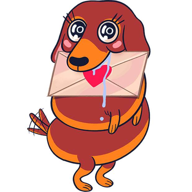 Dachshund Jones messages sticker-10