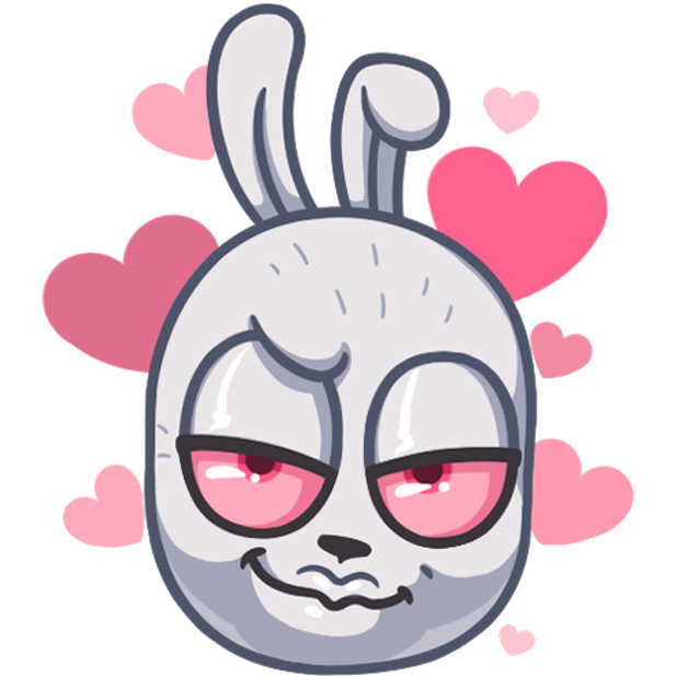 Not Your Bunny messages sticker-8