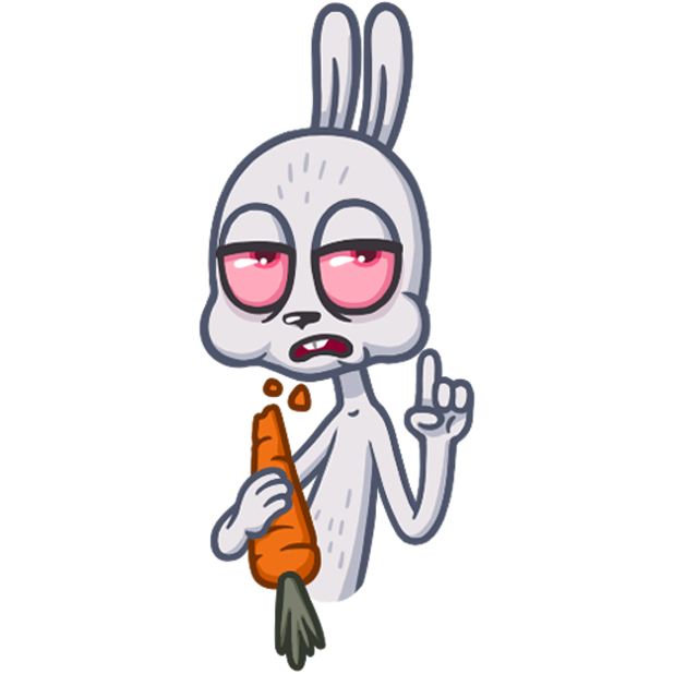 Not Your Bunny messages sticker-1
