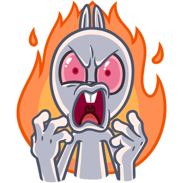 Not Your Bunny messages sticker-10