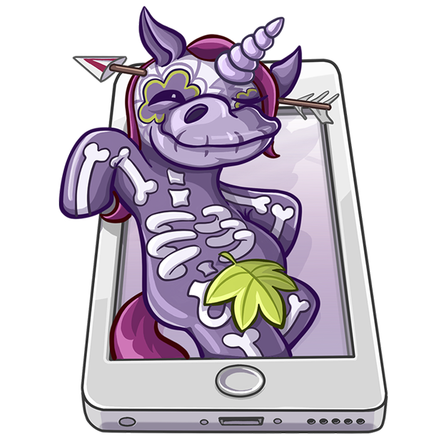 Undead Unicorn messages sticker-0