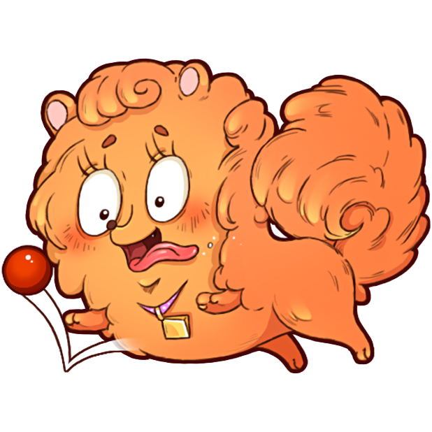 Curly the Spitz messages sticker-10