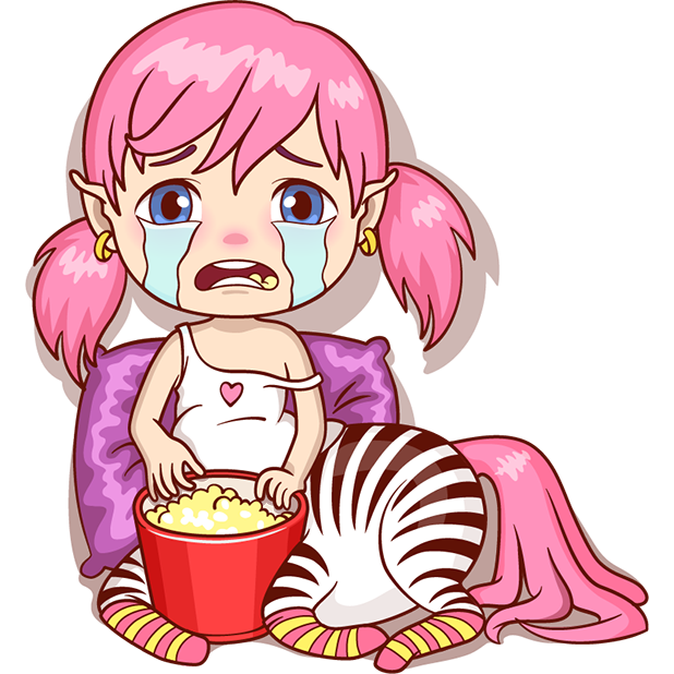 Zebra Girl messages sticker-0