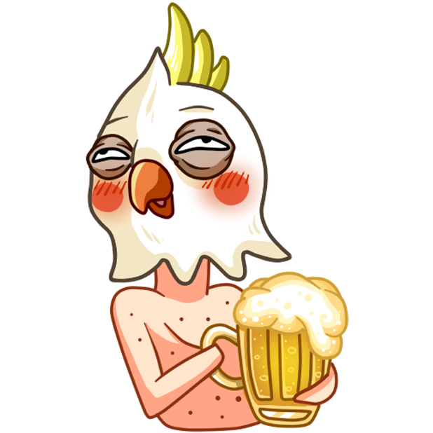 Cockatoo Parrot messages sticker-1