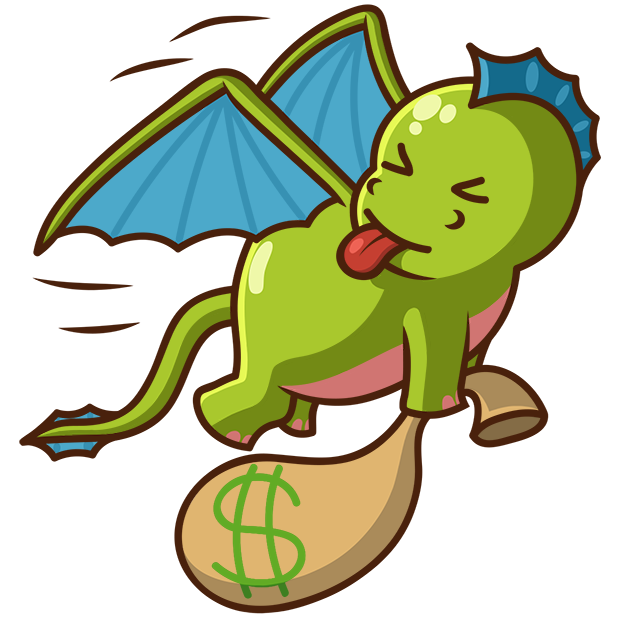 Sparky the Dragon messages sticker-0