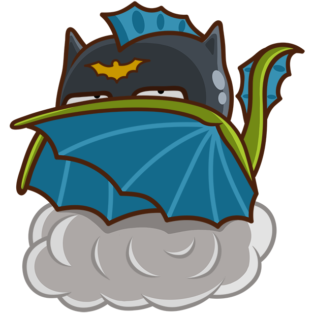 Sparky the Dragon messages sticker-1