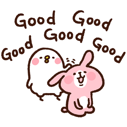 Kanahei's Small animals, "Piske & Usagi" messages sticker-10