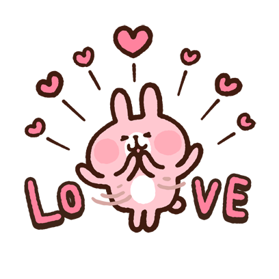 Kanahei's Small animals, "Piske & Usagi" messages sticker-6