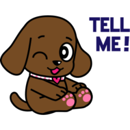 Miss Muddy Puppy stickers for iMessage messages sticker-8