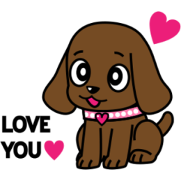 Miss Muddy Puppy stickers for iMessage messages sticker-0
