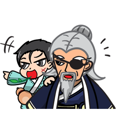 Crazy KungFu messages sticker-2