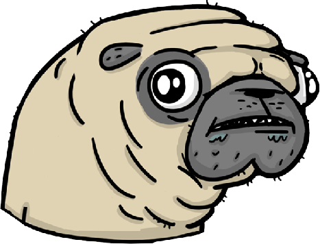 Pugly - Ugly Pugs messages sticker-1