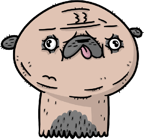 Pugly - Ugly Pugs messages sticker-8