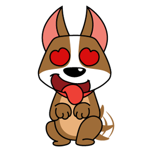 Emoji World: Digg-ity Dog messages sticker-5