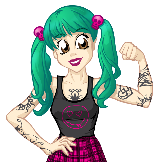 Tattoo Girl Stickers - Girls love tattoos messages sticker-3