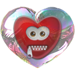 Bubble Hearts messages sticker-1