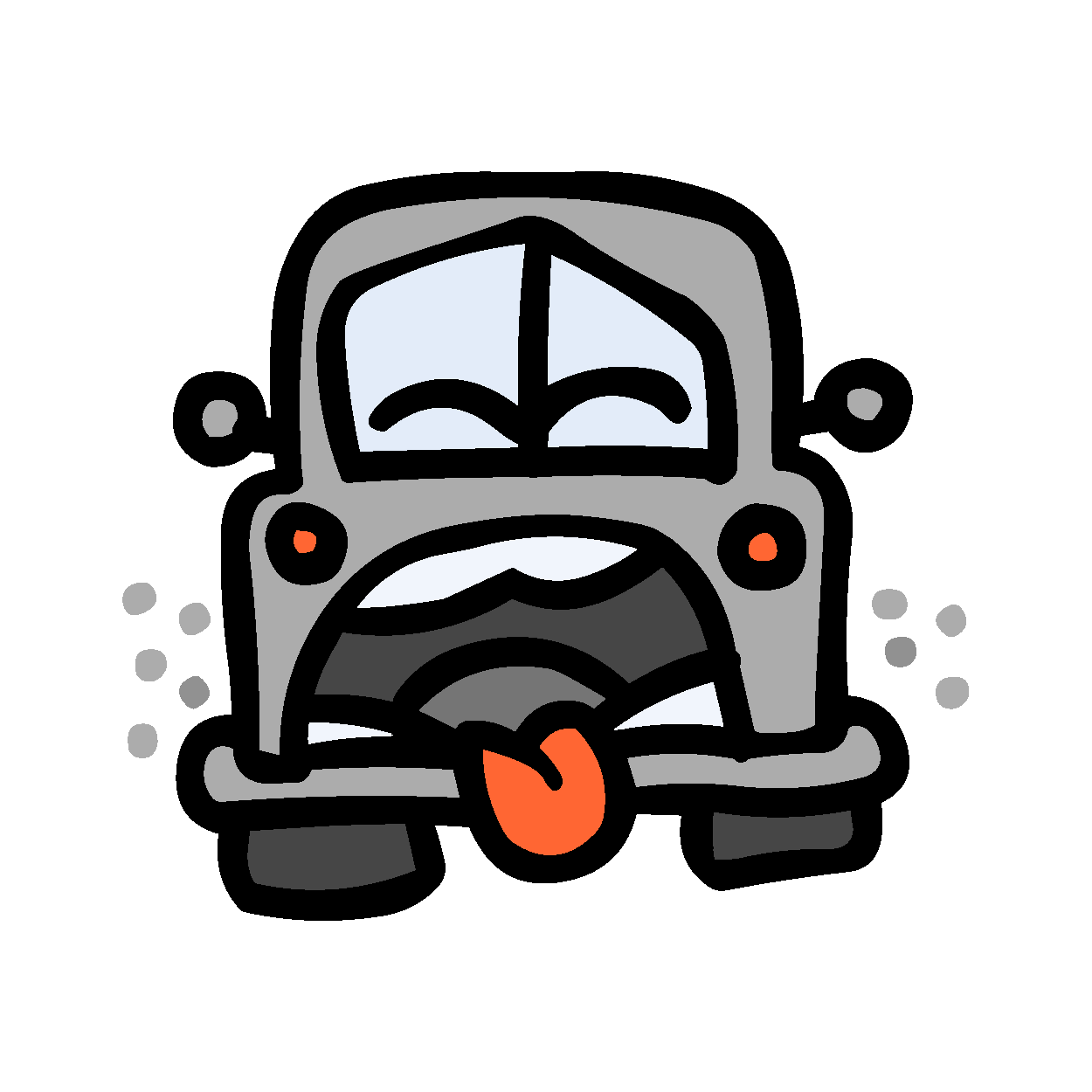 Car Smileys Stickers messages sticker-11