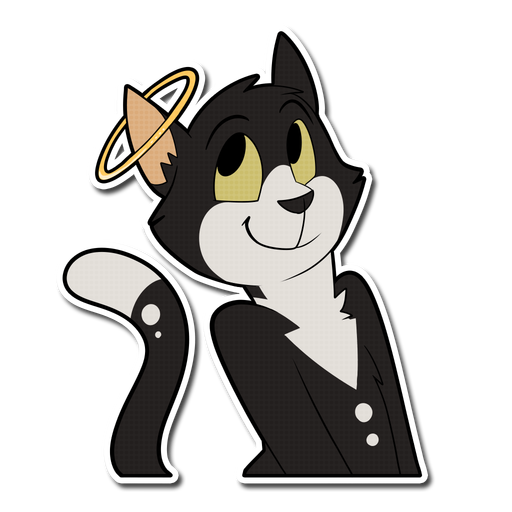 Kuroshi Catte messages sticker-2
