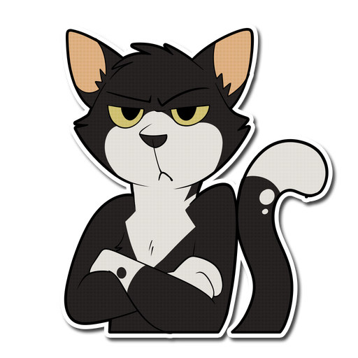 Kuroshi Catte messages sticker-0