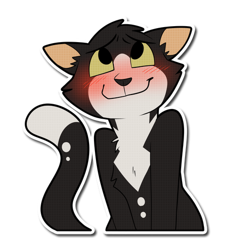 Kuroshi Catte messages sticker-10