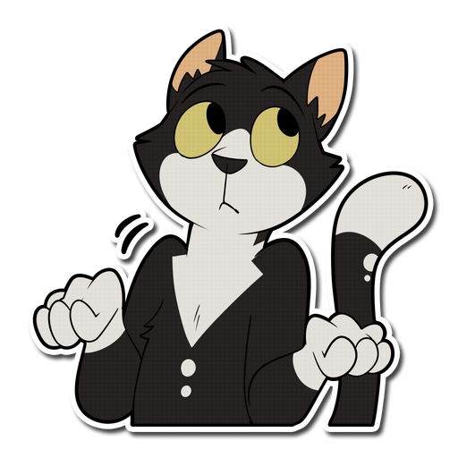 Kuroshi Catte messages sticker-4