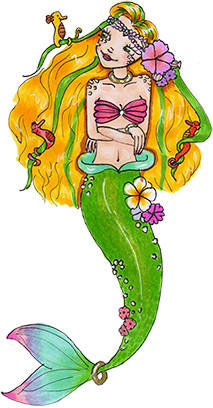 Mermaids by Katie Bright messages sticker-1