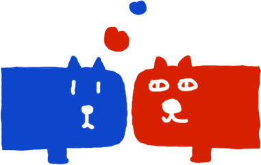 Balloon Blue Dog and Red Cat Sticker messages sticker-11