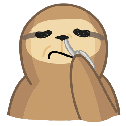 Andy the Sloth - Lazy Stickers messages sticker-7