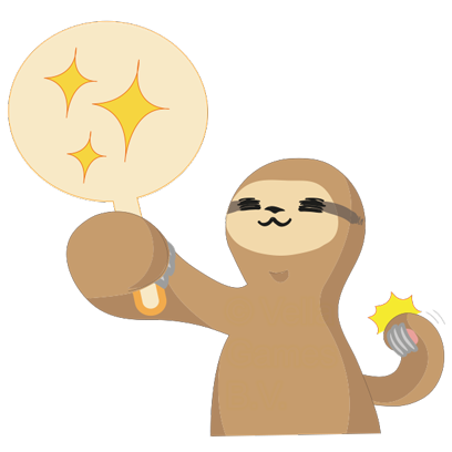 Andy the Sloth - Lazy Stickers messages sticker-6